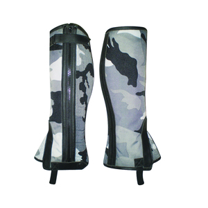 Neoprene Equestrian Half <b>Chaps</b> 3 Layer Structure Heavy Duty Zippers Closer Camo Neoprene Half <b>Chaps</b> Custom Design Custom Logo - Product Image 1