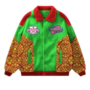 Genuine <b>Leather</b> Sleeve Varsity <b>Jacket</b> Men Embroidered Letterman OEM ODM Sample Service Available - Product Image 5