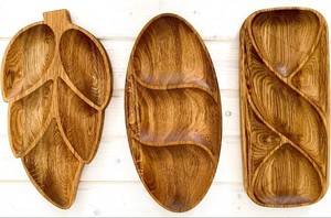 Bandeja de Servicio y Almacenamiento de Madera con Incrustaciones de Resina Epoxi, Asas de Madera, Bandeja de Lujo para Té, Café, Desayuno, Uso en el Hogar y Hoteles - Product Image 5