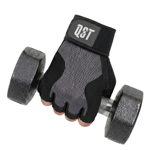 Half Finger Mesh Breathable Non-Slip Weightlifting <b>Gloves</b> Padded Palm Wrist Support Gym Training <b>Grip</b> Support Custom Logo OEM - Product Image 5