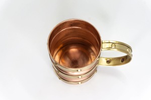 Verre à eau en cuivre à fond plat, style moderne, couleur unie, verre à eau en cuivre personnalisé, verre à eau en cuivre fabriqué en usine - Product Image 4