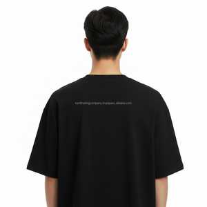 T-shirt Homme Personnalisé avec Logo, 300 g/m², Coton 100% de Haute Qualité, Coupe Boxy Oversize, Uni et Vierge - Product Image 5