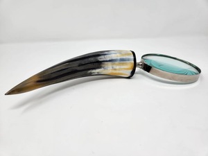 New Buffalo Horn Handle Eco-Friendly Handmade <b>Magnifying</b> Glass for Precision Reading and Classic Vintage Style High Quality - Product Image 3