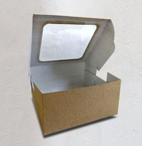 Caja para pasteles de alta resistencia con ventana transparente de plástico, caja de embalaje para pasteles con ventana impresa personalizada al mejor precio por exportador - Product Image 2