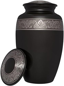 Urnas funerarias decorativas de latón negro para adultos, urnas hechas a mano para entierro de hombres y mujeres, urnas funerarias de alta calidad - Product Image 2