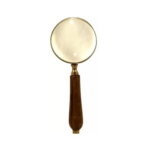 Loupe en laiton avec poignée artisanale, décoration de bureau vintage, loupe de lecture de style antique, cadeau - Product Image 1