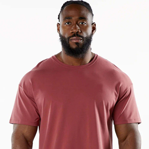 T-shirt Homme Oversize en Jersey 100% Coton de Haute Qualité, Impression Sérigraphique Logo Personnalisé, Respirant, 220 Grammes, Longueur Longue, Couleur Unie - Product Image 5