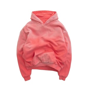 Sunfaded Hoodie Custom Vintage Acid Wash Distressed Boxy Hoodie Pullover Hombres Rhinestone Hoodie Sun Faded Wash Sudaderas 2026 - Product Image 3