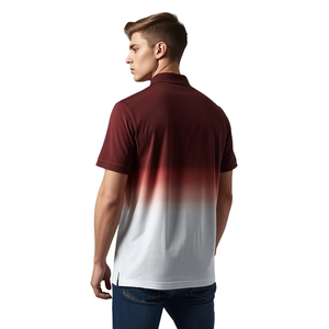Polo de Algodón con Degradado para Hombre, Estampado Digital, Transpirable, Informal, para Golf, Venta al Por Mayor - Product Image 2