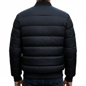 Abrigo Acolchado Grueso para Hombre |   Cremallera |   Chaqueta Bomber Estilo Hip Hop Vintage de Invierno |   Ropa Exterior Acolchada de Poliéster |   Logotipo Personalizado OEM/ODM - Product Image 6