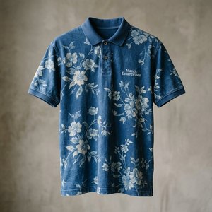 เสื้อเชิ้ตคอเต่าแขนสั้นผู้ชาย ผ้าสแปนเด็กซ์/โพลีเอสเตอร์ ทอแบบแจ็คการ์ด น้ำหนัก 320 กรัม ลายเรียบ ระบายอากาศได้ดี และเป็นมิตรกับสิ่งแวดล้อม - Product Image 2