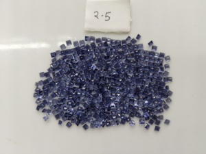 Iolite naturelle violette 2,5 mm, taille carrée à facettes, qualité supérieure, pierre précieuse en vrac, effets pleochroïques pour la fabrication de bijoux - Product Image 6