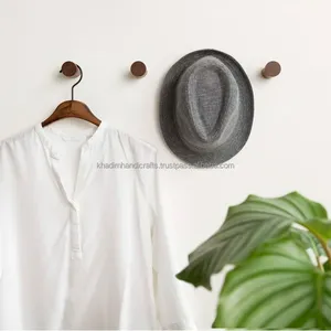 "Rustic Acacia Wood Wall Hook, Uniquely Shaped Vintage-Style Natural Hook <b>for</b> <b>Clothing</b> & Stylish Home Decor" - Product Image 2