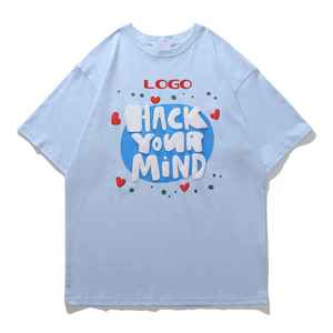 เสื้อยืดพิมพ์ลายพัฟฟ์ผู้ชายรุ่นใหม่ สวมใส่สบาย ระบายอากาศได้ดี ผ้าฝ้าย 100% ทรงหลวม คุณภาพดี จากปากีสถาน - Product Image 1