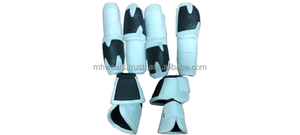 Bottes de protection pour chevaux MH Equestrian en néoprène personnalisées, ensemble de bandages pour les jambes des chevaux pour la protection des membres - Product Image 3
