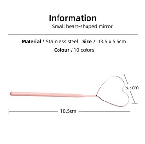 Miroir professionnel pour cils, outil d'inspection en acier inoxydable pour l'application d'extensions de cils et l'utilisation en salon - Product Image 6