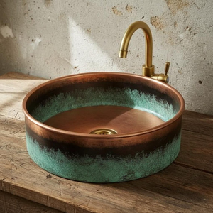copper <b>basin</b> ergonomic design copper sink practical luxury copper <b>basin</b> functional decor copper sink utility design copper - Product Image 2