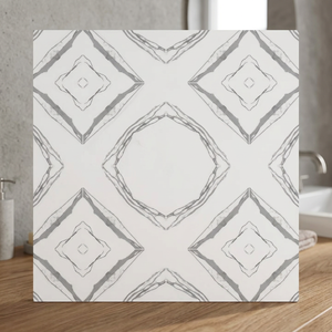 Azulejos de Porcelana Gris Efecto Madera 600x600mm, Acabado Brillante, Garantía de 4 Años, 10mm de Grosor, Diseño de Suelo Interior de Lujo - Product Image 1