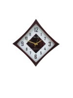 Reloj de Pared de Lujo Hecho a Mano con Movimiento de Cuarzo, Forma de Diamante, MDF, para Decoración de Hogar y Oficina, Sala de Estar, USA