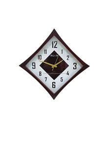 Luxury Handmade wooden wall Quartz <b>Movement</b> Diamond Shape Wall <b>Clock</b> for Home & Office Living Room Decoration USA - Product Image 2