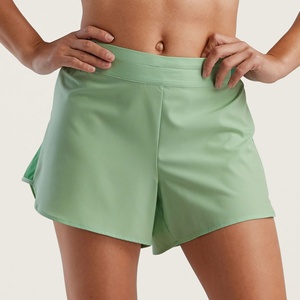 Shorts Deportivos Negros de Cintura Alta con Bolsillo y Efecto Scrunch para Mujer, Ideales para Fitness y Running - Product Image 1