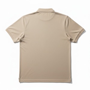 Camiseta de Manga Corta para Hombre, Color Beige, 100% Algodón, Corte Regular, Tejido de Punto, Color Sólido, Estilo Casual, Logotipo Frontal - Product Image 2