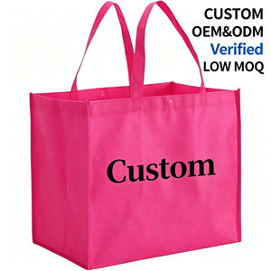 Custom Logo Non Woven Tote Bag <b>Large</b> Capacity Reusable Shopping Grocery Bag for Promotional Branding Events - Product Image 4