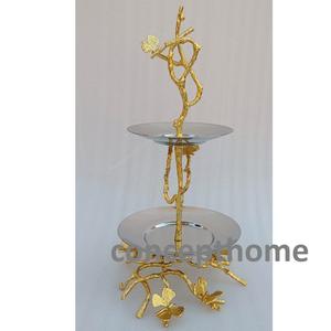 Soporte de metal de lujo para pasteles con acabado pulido, ideal para fiestas de alta gama, celebraciones especiales y decoraciones de eventos en hoteles. - Product Image 5