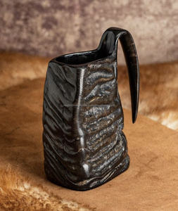 Taza de cuerno para beber vikingo nórdico de lujo más vendida de 2024, taza de vino segura para alimentos, cuerno de búfalo pulido, tamaño personalizable, regalo de boda - Product Image 3