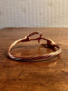 Luxury Copper <b>Bracelet</b> Polished Handmade Metal Accessory for Men Women and Gift Collections - Product Image 6