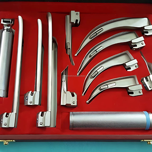 Set de Laringoscopio Eléctrico LED Macintosh Miller con Certificación CE ISO, 4 Hojas Curvas y 6 Rectas de Acero Inoxidable, Duradero, para Otorrinolaringología - Product Image 6