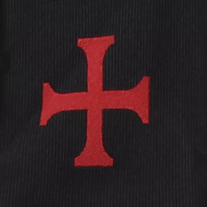 Corbata Masónica de los Caballeros Templarios Negros KT, de Alta Calidad, Nueva, Hecha a Medida, Regalia Masónica Personalizada, Corbatas Nuevas 2026 para Hombre - Product Image 3