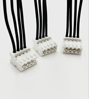 Conector USB LITE de 4 Pines, Paso 2.5/5.0, Hembra, Montaje SMT, Ajuste a Presión, para PCB, Blanco, Cumple con RoHS, Modelo 22C204-0331-75R