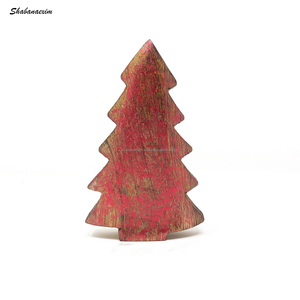 Decoración de mesa de árbol de Navidad de madera Premium personalizada al por mayor decoraciones navideñas Premium de temporada festiva - Product Image 1