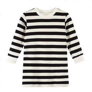 Vestido de Sudadera de Manga Larga para Niñas, Otoño/Invierno, con Estampado Floral, Cuello Cuadrado, Volantes, Largo hasta la Rodilla, Estilo Casual y Lindo - Product Image 1