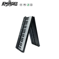 Piano numérique portable pliable à 88 touches avec Bluetooth MIDI et écran LED
