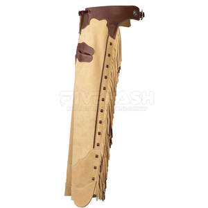 Pantalones de cuero de gamuza con costuras duraderas para trabajo en ranchos y actividades al aire libre - Product Image 3