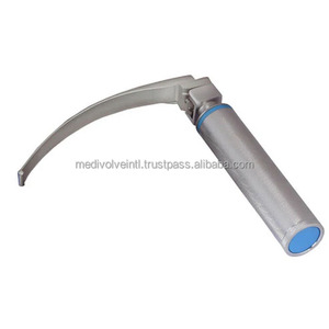 Laryngoscope électrique LED Macintosh avec 4 lames courbées en acier inoxydable, kit de gestion des voies respiratoires ORL, certifié CE et ISO, OEM ODM - Product Image 2