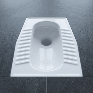 Modern <b>Ceramic</b> Squatting Toilet <b>Pan</b> White Eastern Orissa WC Floor Mount Sanitary Ware For African Market Export - Product Image 1