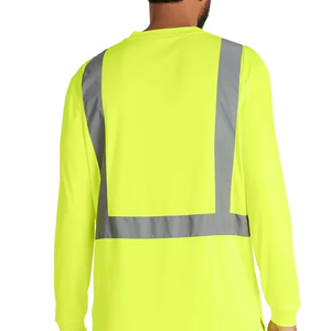 Vêtements de travail personnalisés en gros pour hommes, 100 % coton, à séchage rapide, respirants, anti-boulochage, écologiques, pour la sécurité sur le chantier - Product Image 2