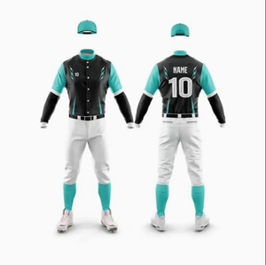 Ensemble d'uniformes de baseball et de softball personnalisés, 100% polyester, imprimé par sublimation, respirant, séchage rapide, kit de maillot d'équipe, hommes adultes - Product Image 1
