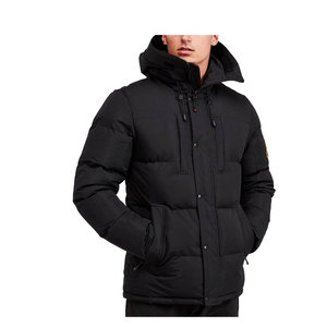 Nouvelle veste unie coupe-vent d'hiver, parka zippée, élégante et décontractée pour homme - Product Image 5