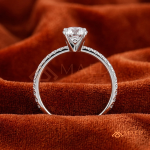 Anillo de compromiso de plata con moissanita de corte ovalado para mujer, joyería de aniversario nupcial, regalo de moda de EE. UU. - Product Image 3