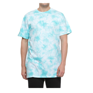 Camiseta de algodón con cuello redondo y efecto tie-dye para hombre, estilo urbano, moda masculina, 100% algodón, alta calidad, talla grande, venta al por mayor, OEM 2026 - Product Image 2