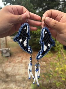 Pendientes Elegantes Hechos a Mano con Cuentas Bordadas para Mujeres y Niñas con Estilo, Accesorios de Moda - Product Image 2