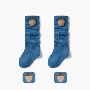 Wholesale Casual Crew Knitted Spring <b>Long</b> Infant <b>Socks</b> Cartoon 3D Breathable Anti-Slip Summer <b>Socks</b> Candy Color Casual - Product Image 3