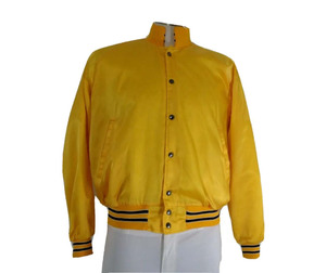Chaqueta de Satén Marrón para Hombre, Corte Regular, Estilo Casual, para Otoño, Cuello Camisero, Cierre de Botones, Color Sólido - Product Image 3
