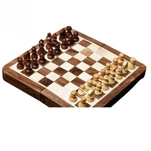 ILAHI's Eco-Friendly Rustic Polished Rectangle <b>Chess</b> <b>Board</b> Game 100% Handmade Pure Wood Animal/Love Style Customized Size <b>Chess</b> - Product Image 3