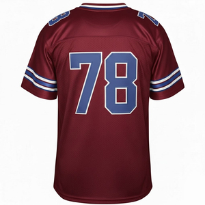 Camiseta de Fútbol Americano para Hombre, 100% Poliéster, Sublimación Personalizada, Transpirable, de Secado Rápido, Impresa y Personalizable, Superventas - Product Image 4