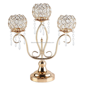 <b>Crystal</b> Handmade Eco-Friendly 3-Arm Candle Stand for Wedding Christmas & Valentine's Day Home <b>Decor</b> Gift - Product Image 6